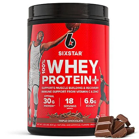 18-Servings Six Star Whey Protein Powder Plus (Various Flavors)