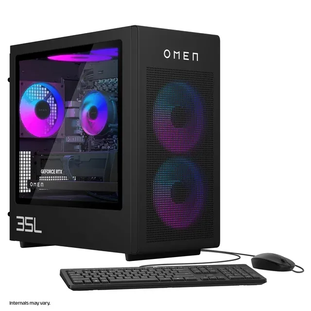 HP OMEN 35L Gaming Desktop; Intel Core i7-14700F, RTX 5070 Ti, 32GB DDR5-6000, 1TB Gen4 NVMe SSD, 850W 80+ Gold ATX 3.1 PSU