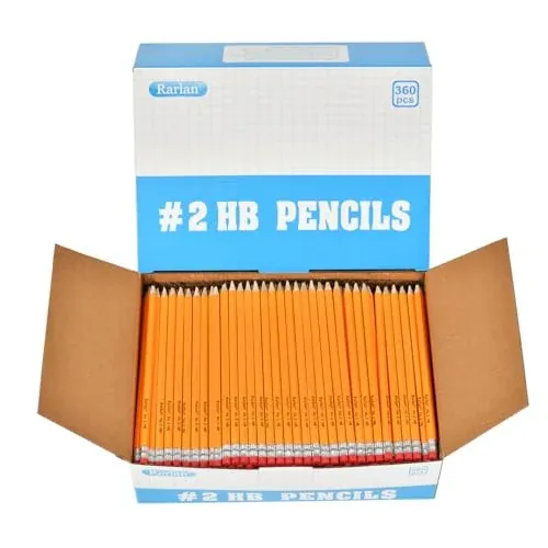 Rarlan Wood-Cased Pencils Pre-sharpened 72-Count
