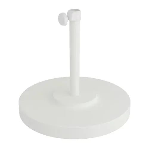 California Umbrella 50 lbs. Round Concrete Weighted Powdercoated Steel Umbrella Base