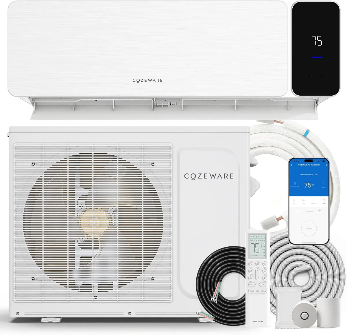 Cozeware Visio Series 24,000 BTU 20 SEER2 Mini Split Air Conditioner