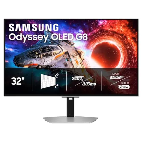 Samsung 32" Odyssey OLED G8 G80SH 4K 240Hz Gaming Monitor (2026)
