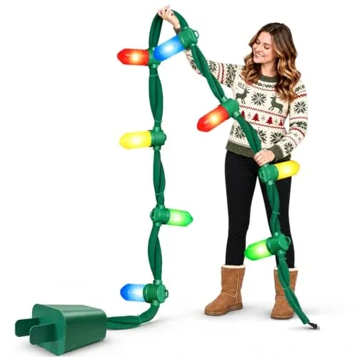 DIY Jumbo Christmas String Lights 13.5' 8 Giant Bulbs