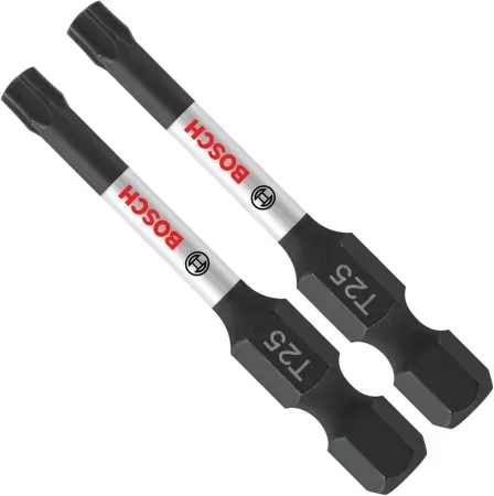 2-Pack BOSCH 2" Torx #25 Impact Tough Screwdriving Power Bits