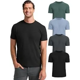 Yshow Men's 4-Pack Fitted Crew Neck T-Shirts for From $18.49 + free shipping