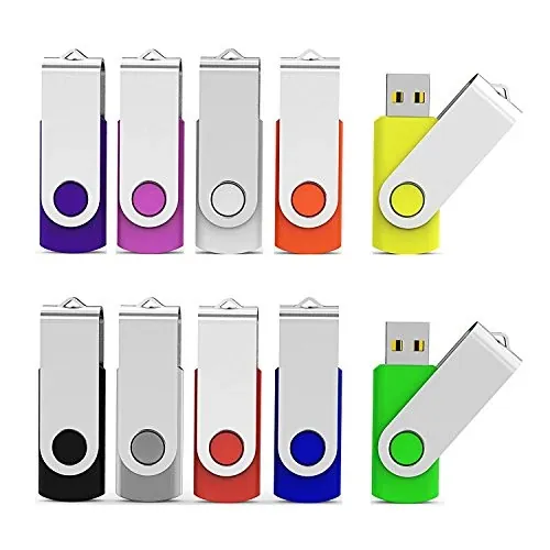 32GB USB 2.0 Flash Drive - 10 Pack (Mix Colors)