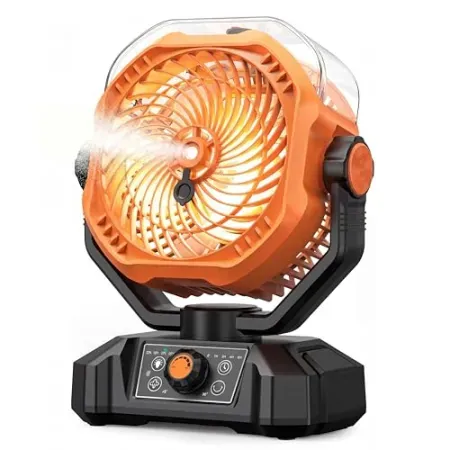 Koonie Portable Camping Misting Desk Fan w/ Remote