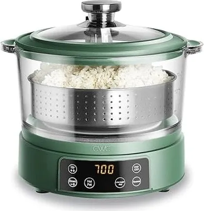 Cook with Color Glass Mini Low Carb Rice Cooker