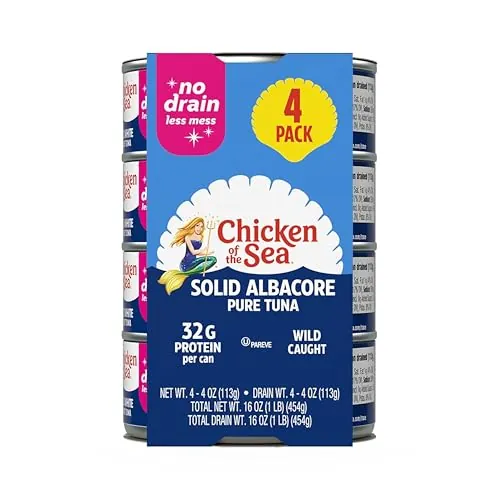 Chicken of the Sea Wild Caught Albacore Tuna Cans 4-Pack 4-Oz