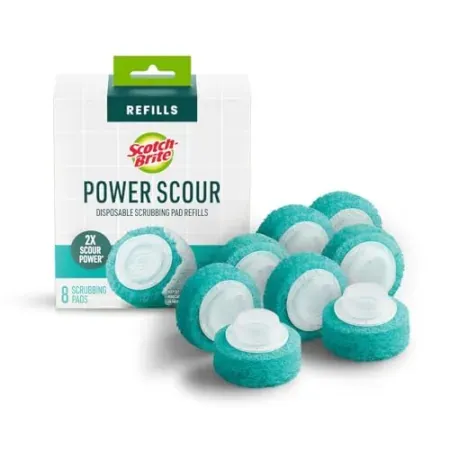 8-Count Scotch-Brite Power Scour Disposable Scrubbing Pad Refills
