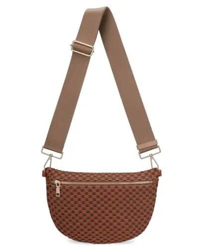 Checkered PU Bum Bag