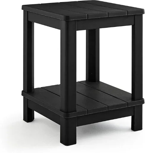 Keter Deluxe Adirondack Side Table - Black