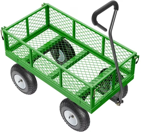 KFFKFF 680 lb Garden Cart with Wheels (33.86'' × 18.9'' × 20.28'')