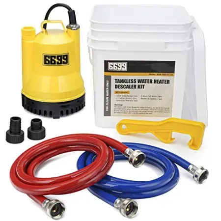 6699 Store Tankless Water Heater Flushing Kit with 1/6 HP Pump