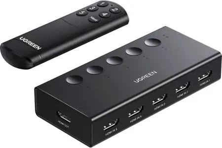 Ugreen 5 In 1 Out 4K 60Hz HDMI Switch / Splitter with Remote