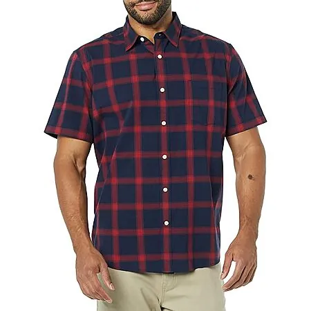 Amazon Essentials Men's Short Sleeve Dress Shirts (Select Sizes)