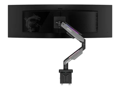 MSI RGB Gas Spring Monitor Arm for 17"-35" Screens w/ 44Lbs Capacity