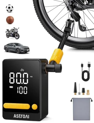 AstroAI Bicycle and Car Tire Pump