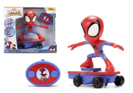 Marvel Spidey and His Amazing Friends RC Spider-Man Stunt Skateboard