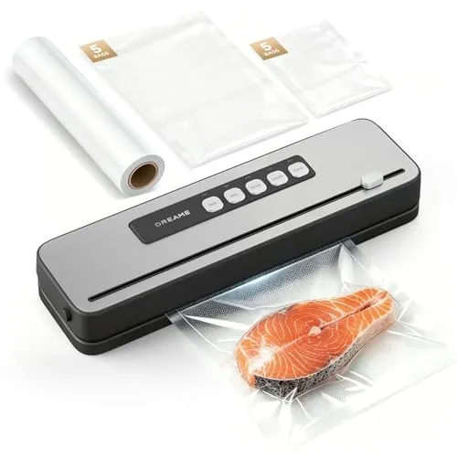 Dreame VS20 Vacuum Sealer Machine w/ 10-Pack Reusable Bags