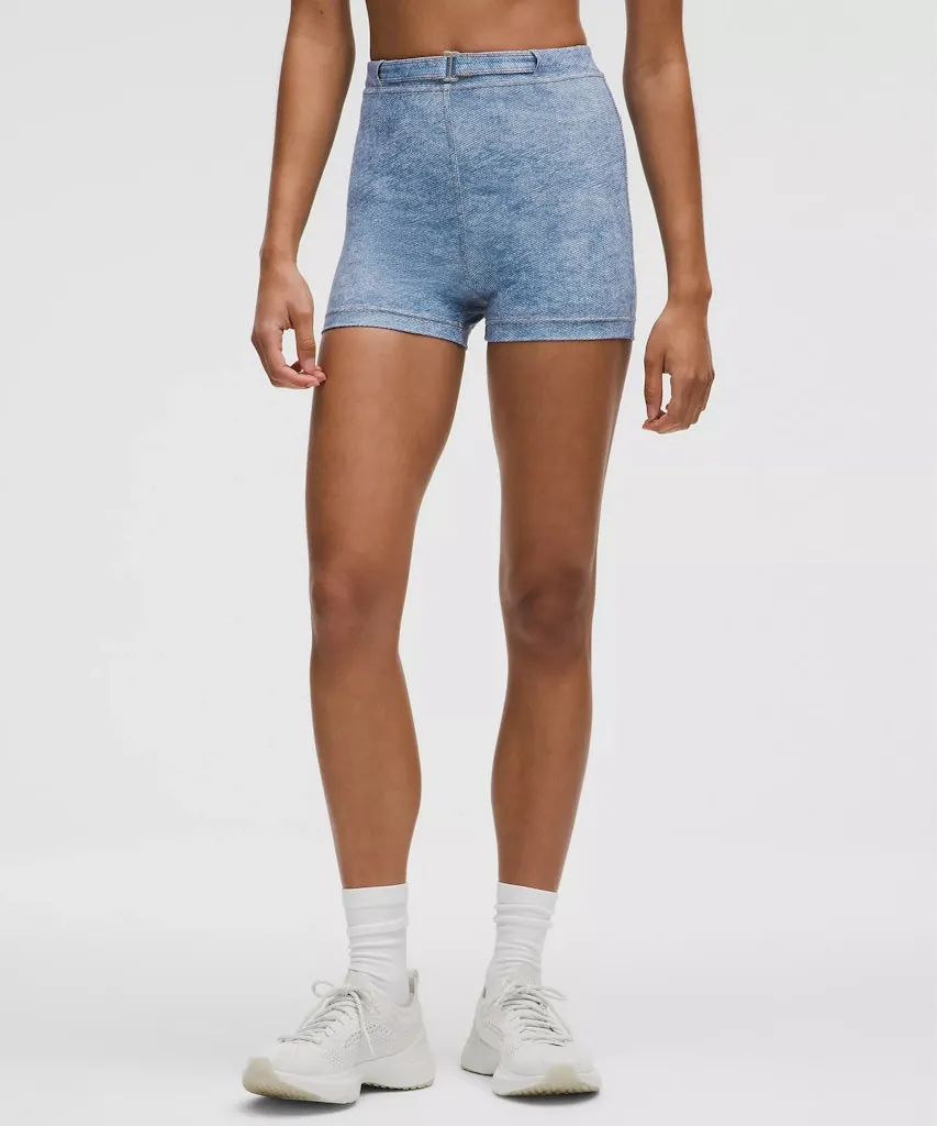 lululemon Everlux 3" Denim-Print Short (size 10 to 12 only)