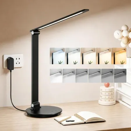 MONGERY LED Desk Lamp w/ USB Charging Port