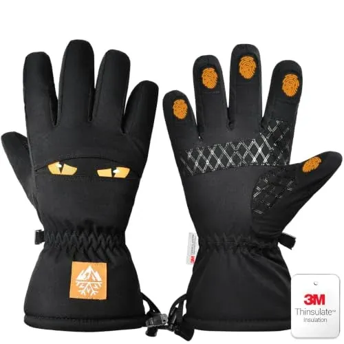 Kids Waterproof 3M Thinsulate Winter Gloves