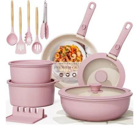 21-Piece Astercook Nonstick Ceramic Cookware Set