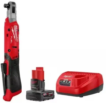 Milwaukee M12 FUEL 12V 3/8 in. Cordless Ratchet and 4.0AH Starter Kit