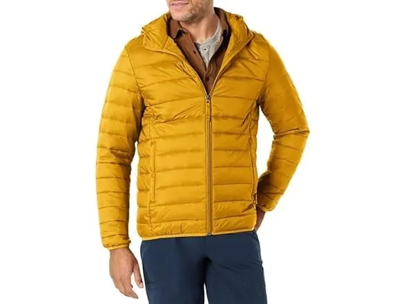 Amazon Essentials Men's Hooded Packable Jacket
