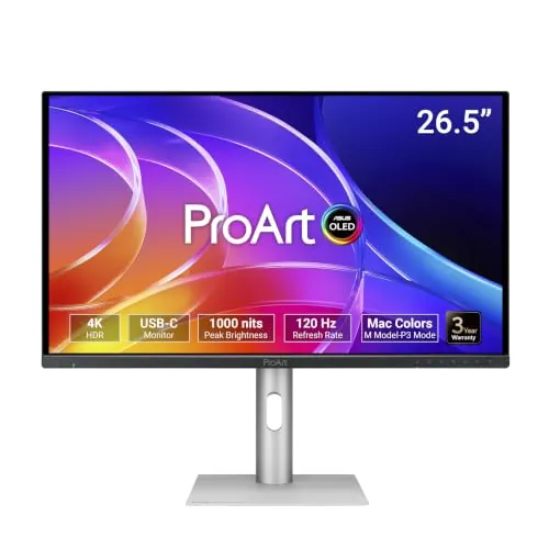 26.5" ASUS ProArt Display OLED 4K HDR 120Hz Monitor w/ KVM