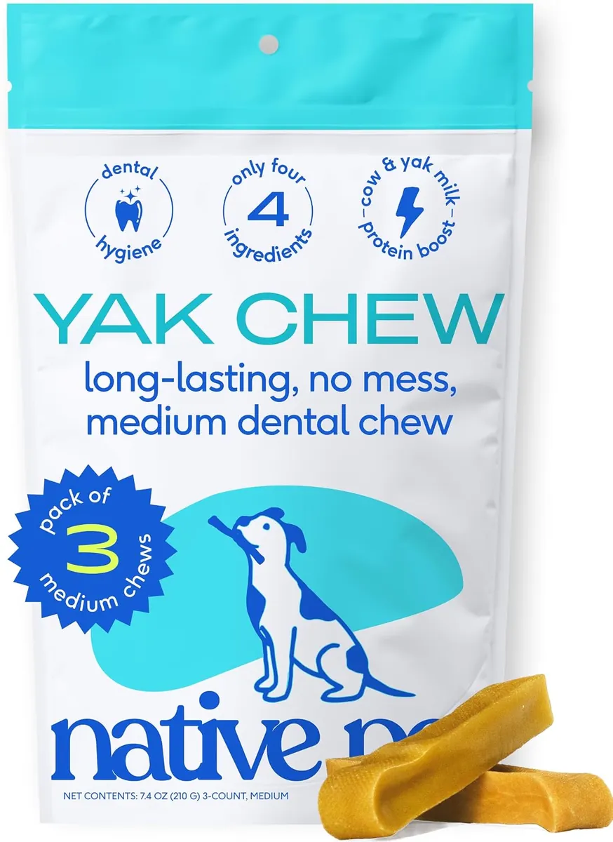 Native Pet Yak Cheese Himalayan Dog Chews for Medium Breeds