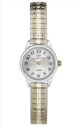 Viewpoint by Timex Women's 22mm Silver-Tone Dial Watch