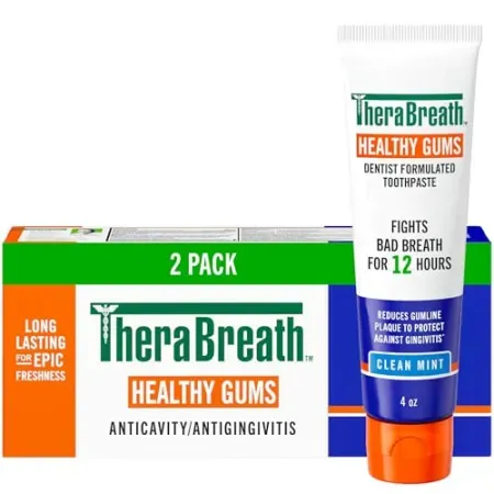 2-Pack TheraBreath Healthy Gums Toothpaste (4 oz each)
