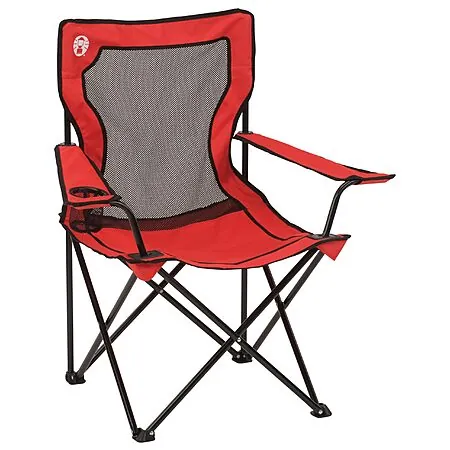 Coleman Broadband Mesh Quad Camping Chair (Red)
