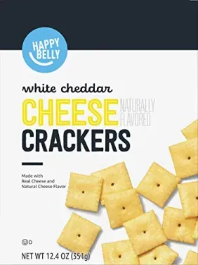 Happy Belly White Cheddar Cheese Crackers (12.4 oz)