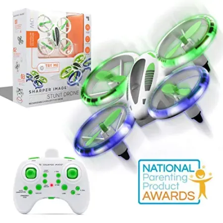 SHARPER IMAGE 2.4GHz RC Glow Up Stunt Drone with LED Lights