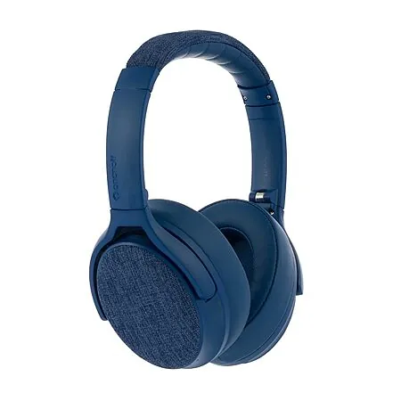 Active Noise Cancelling Bluetooth Headphones w/ Built-in Microphone (Blue)
