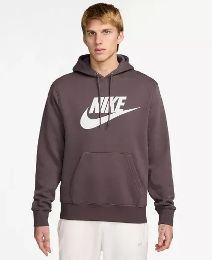 Nike Men's Club Fleece Pullover Hoodie (Tattoo/White)