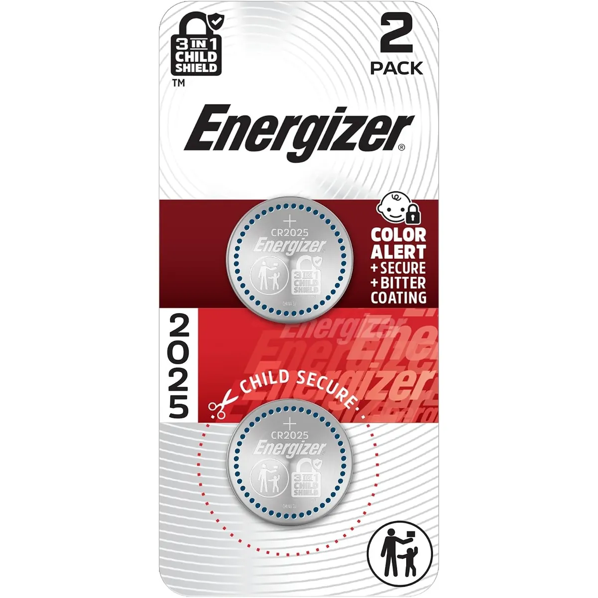 Energizer CR2025 Lithium Batteries 2 Pack