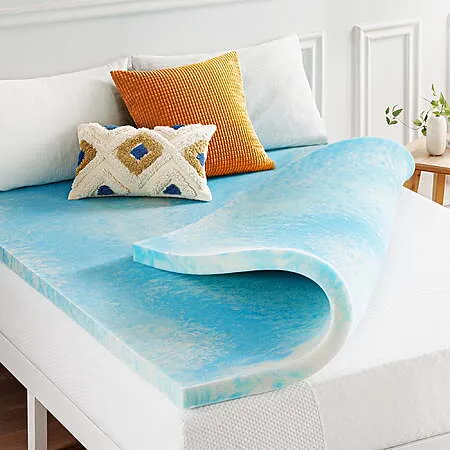 Best Price Mattress 2" Swirl Gel Breeze Memory Foam Mattress Topper (King)