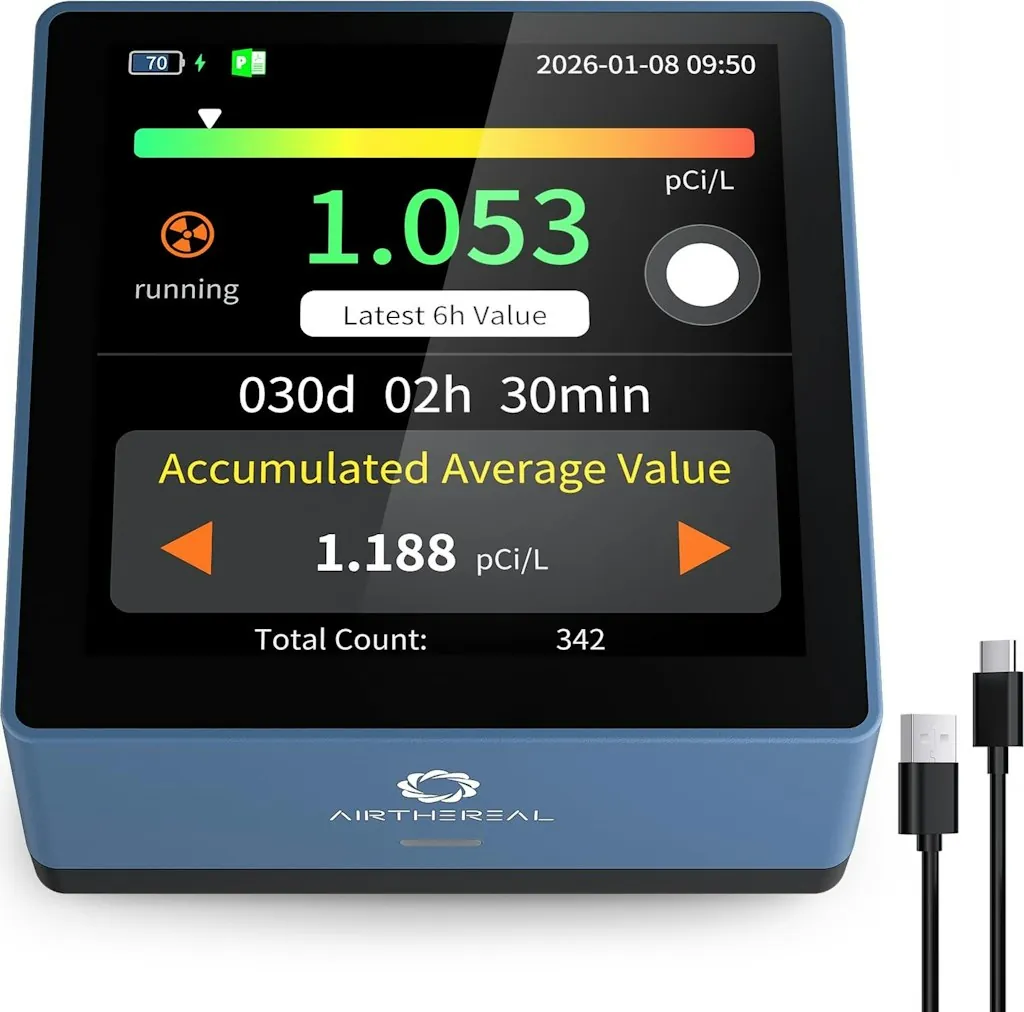 Airthereal Touchscreen Radon Detector