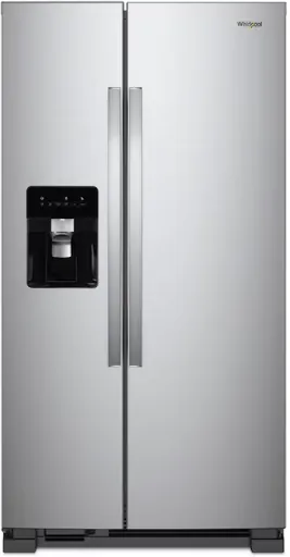 Whirlpool 24.6-cu ft Standard-Depth 36-in Wide Side-by-Side Refrigerator with Ice Maker