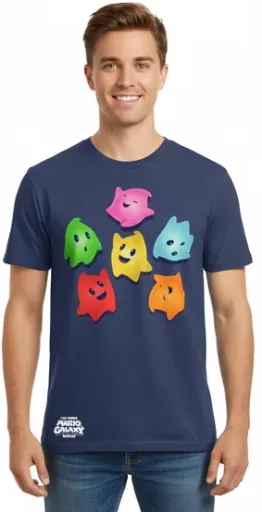Nintendo Super Mario Lumas Around Men's Graphic Tee (S-3XL)