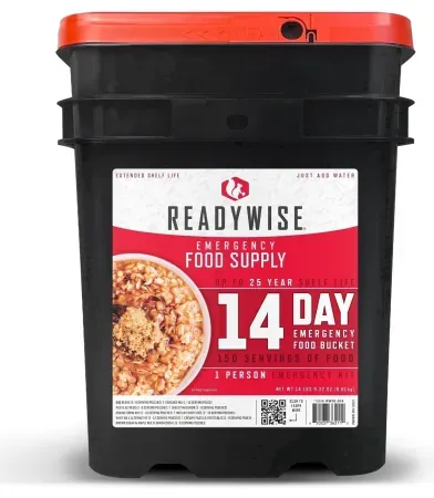 ReadyWise 14 Day Emergency Food Supply Bucket