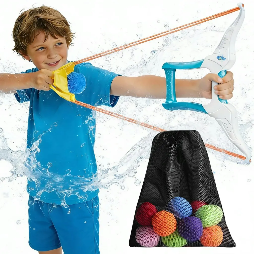 Water Balloon Launcher Slingshot w/ 12 Reusable Water Balloons