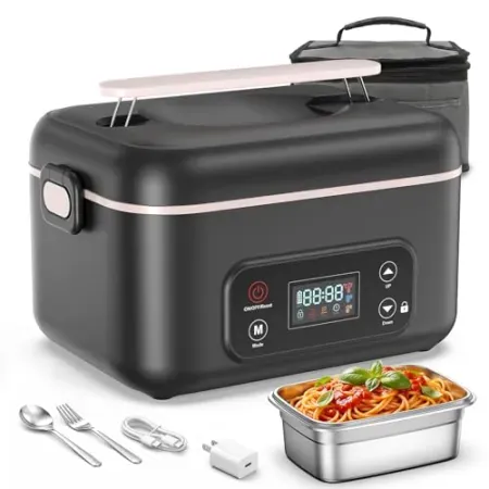 1.3L LIFEGETTER 24000mAh Rechargeable Food Warmer Cordless Electric Lunch Box