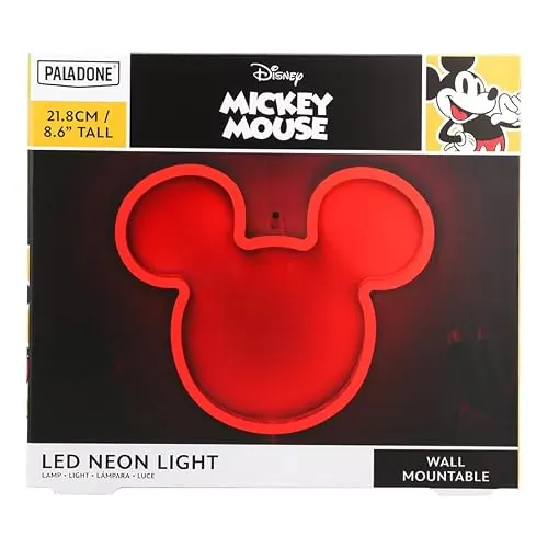 Paladone Disney Mickey Mouse Ears LED Neon Wall Light