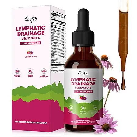 2-Oz Catfit Lymphatic Drainage Herbal Supplement Drops
