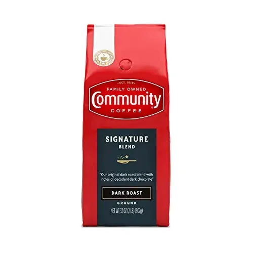 Community Coffee Signature Blend 32 Ounce Dark Roast Ground Coffee